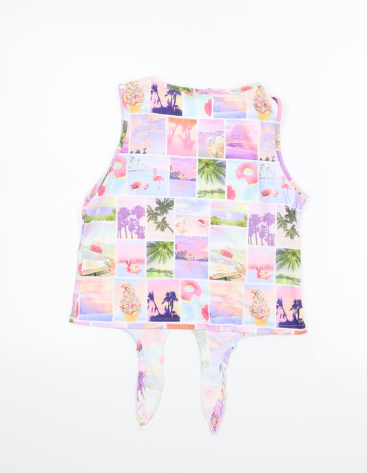 SheIn Girls Multicoloured Basic Tank Size 11-12 Years