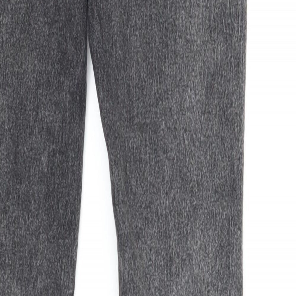 Brand and care label for Preworn girls’ grey denim skinny jeans, size 12-13, years