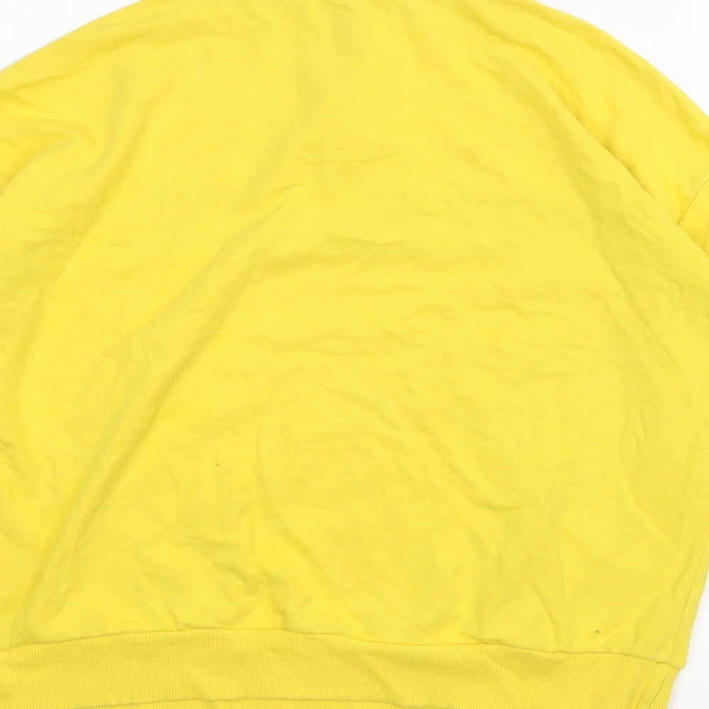 New Look Womens Yellow Pullover Jumper Size 16