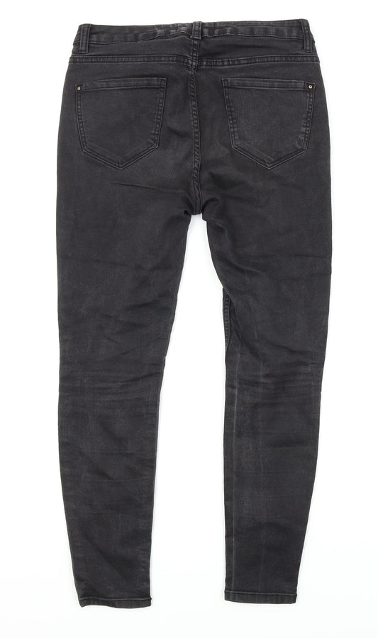New Look Womens Black Denim Skinny Jeans Size 12 L25 in
