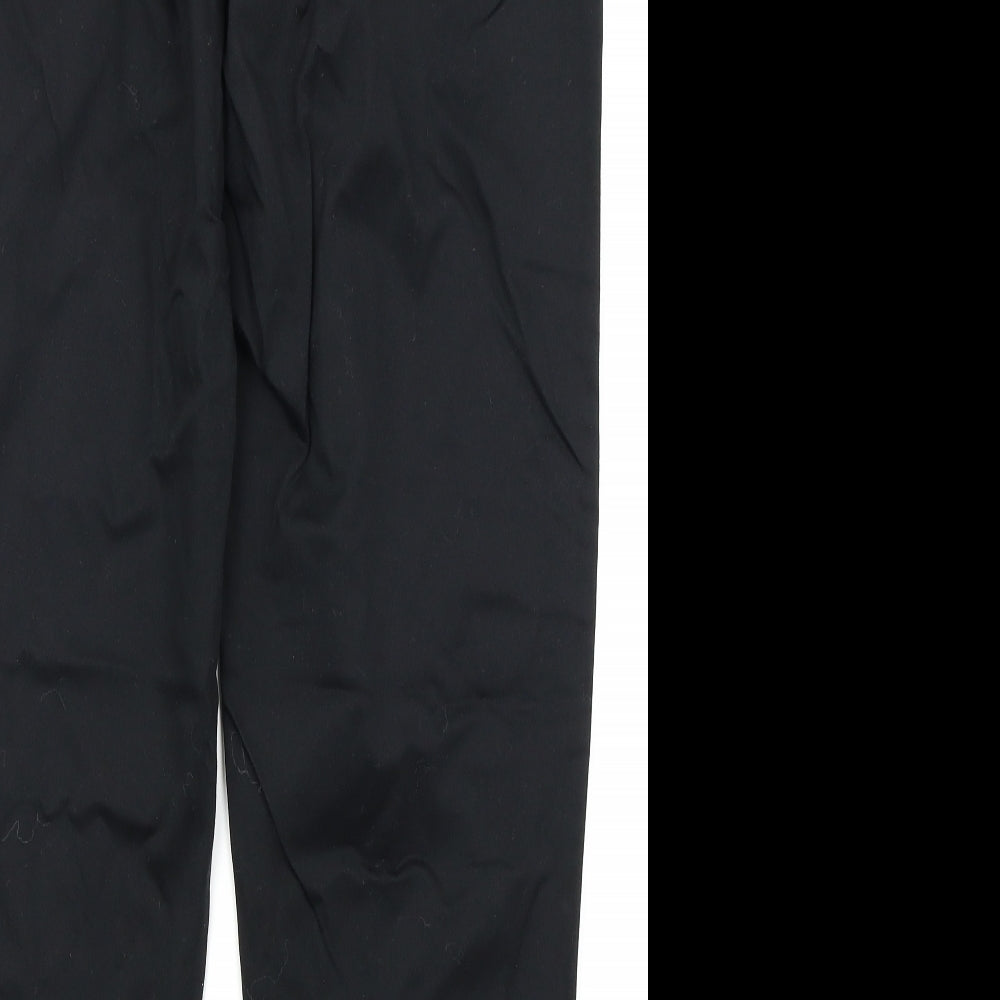 Brand and care label for Best women’s black trousers, size UK 14, 28-inch leg