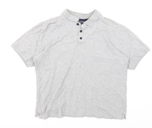 Avenue Mens Grey Polo Size L