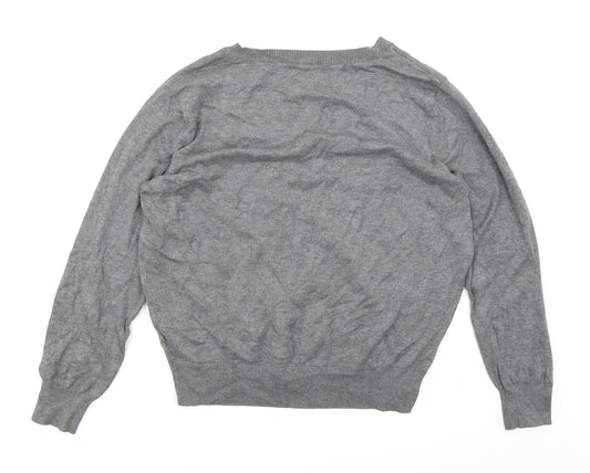 H&M Womens Grey Pullover Jumper Size L