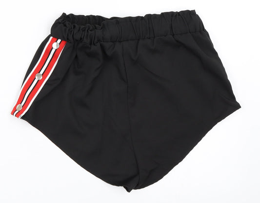 Zaful Womens Black Hot Pants Shorts Size 8