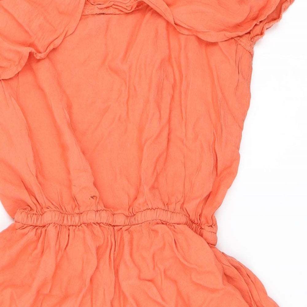 H&M Womens Orange Playsuit One-Piece Size 38