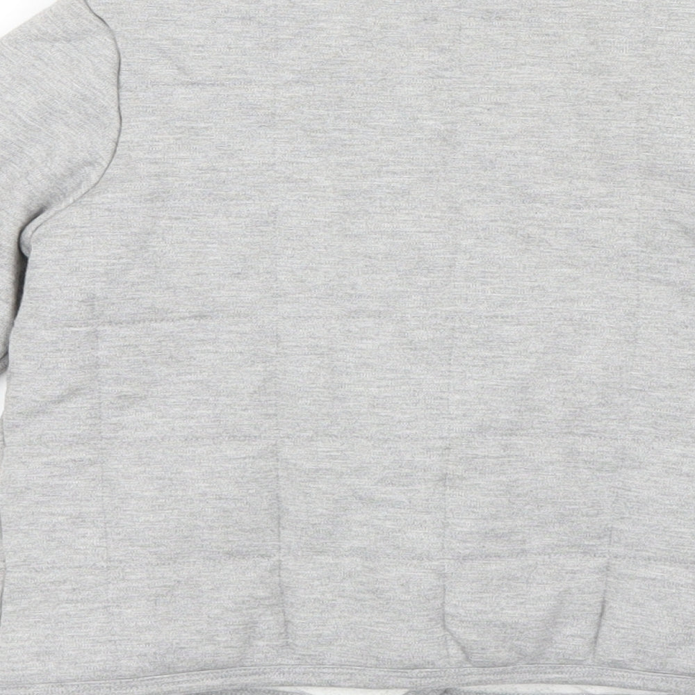 Brand and care label for Carrement Beau girls’ grey jacket, size 6, years