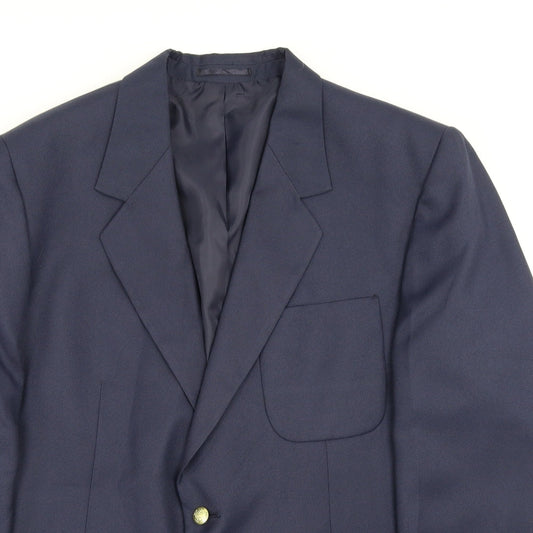 Cheems Mens Blue Jacket Suit Jacket Size 46