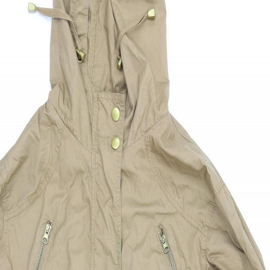 New Look Womens Brown Rain Coat Coat Size 6