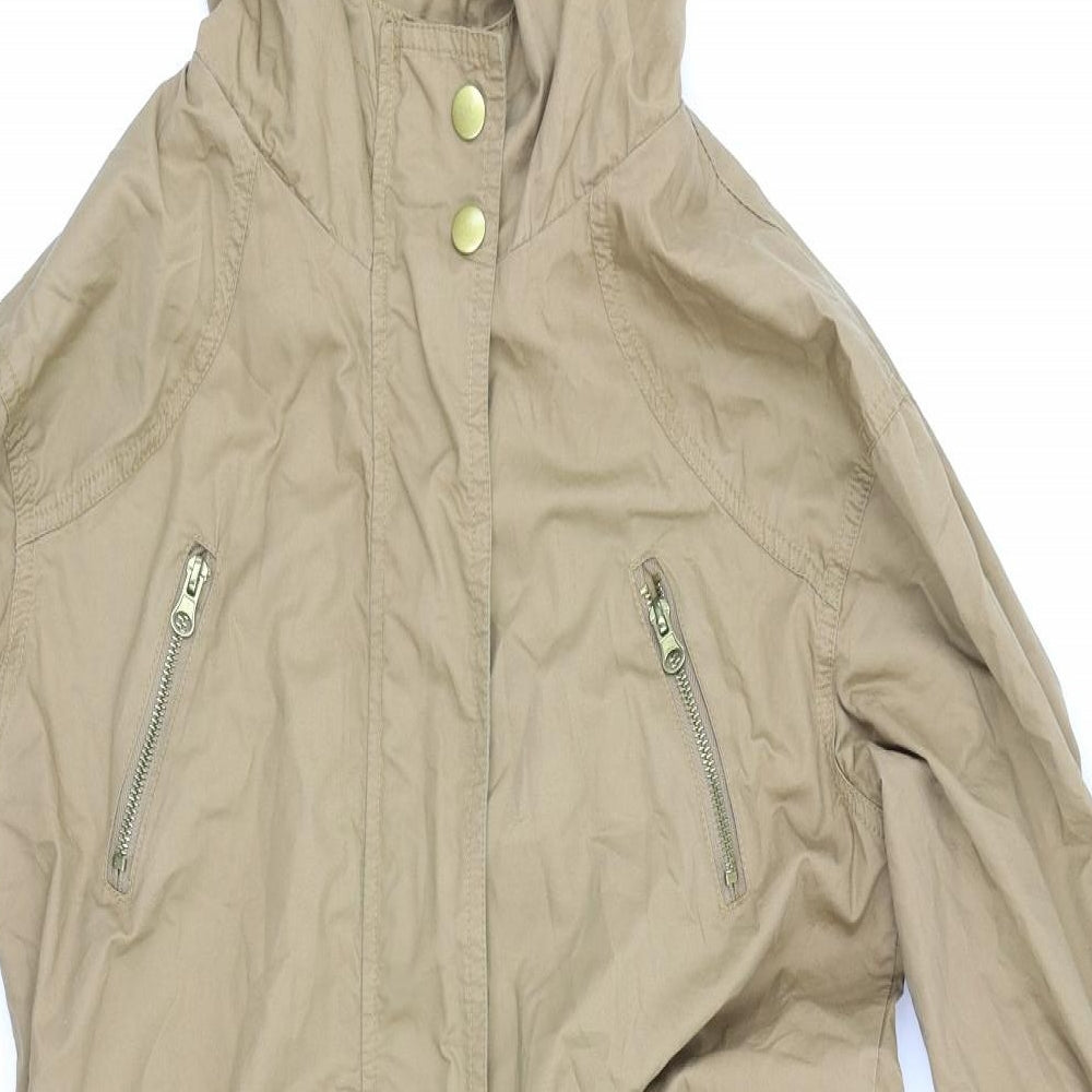 New Look Womens Brown Rain Coat Coat Size 6