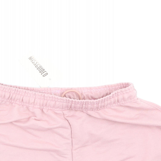 Misguided Womens Pink Sweat Shorts Size S