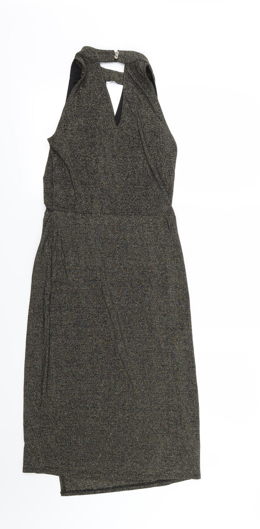 Oasis Womens Black Jersey A-Line Size XS