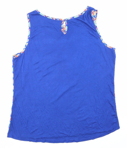 Dunnes Stores Womens Blue Basic Blouse Size 20