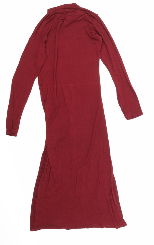 ok Womens Red Pencil Dress Size 8 - Split Sides