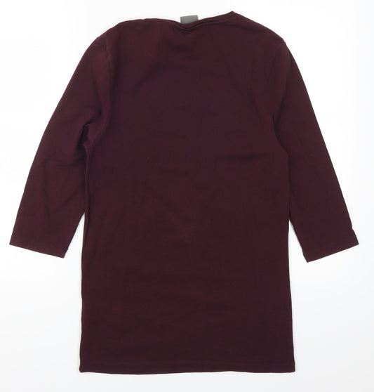 ASOS Womens Purple Basic T-Shirt Size S - South Bronx Nw Yrk