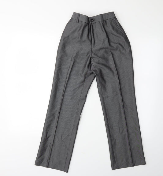 Additional front view of Preworn boys’ grey dress pants trousers, size 11, years