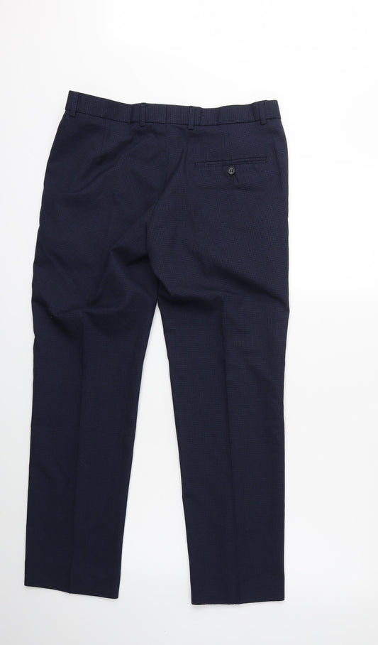 Preworn Mens Blue Trousers Size 34 in L29 in