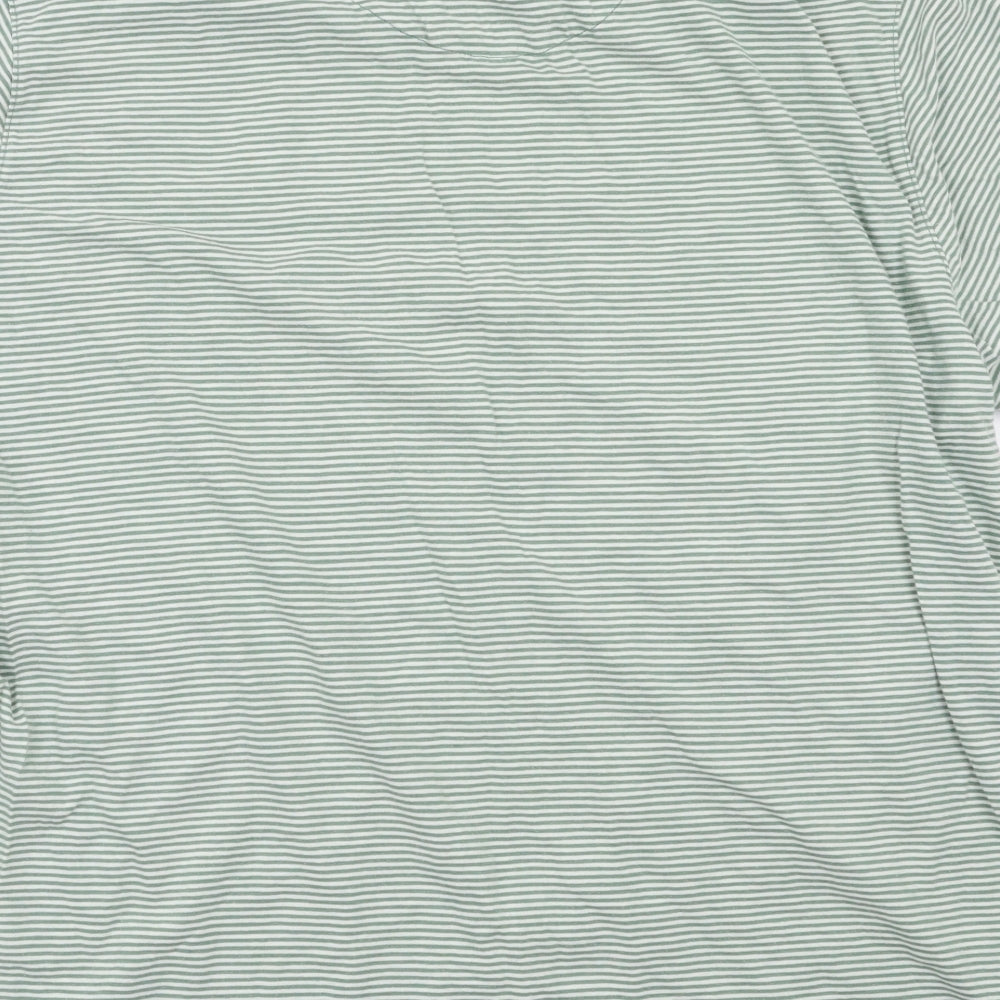 NEXT Womens Green Striped Basic T-Shirt Size 2XL