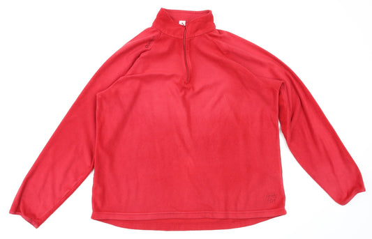 Decathlon Creation Mens Red Pullover Jumper Size XL - fleece