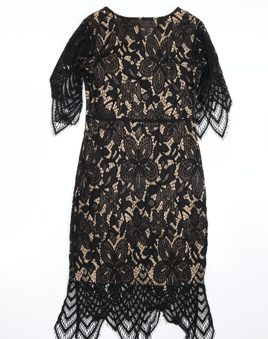 Blue vanilla Womens Black A-Line Size S