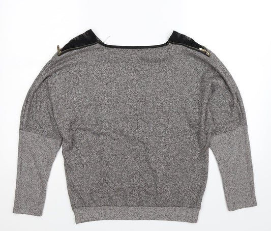 Preworn Womens Grey Knit Pullover Jumper Size L