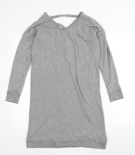 Preworn Womens Grey T-Shirt Dress Size S