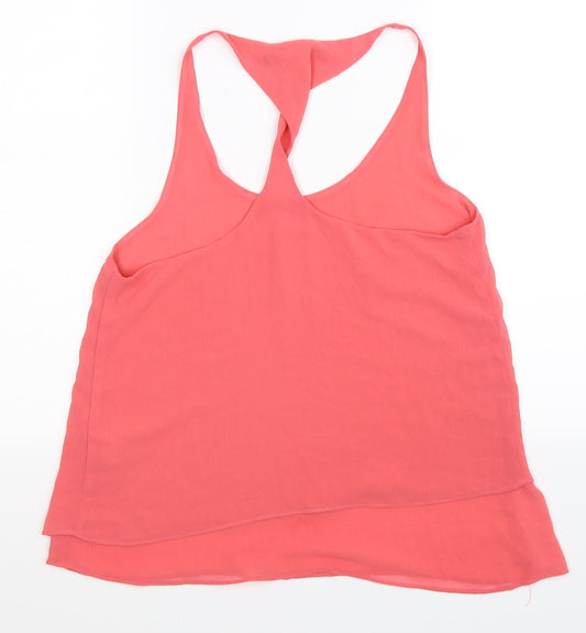 Zara Womens Pink Basic Tank Size S