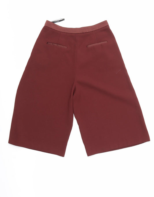 Top Shop Womens Red Mom Shorts Size 8