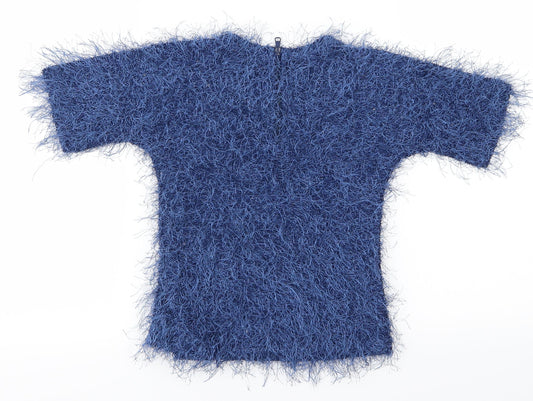 Pep&Co Girls Blue Pullover Jumper Size 5-6 Years