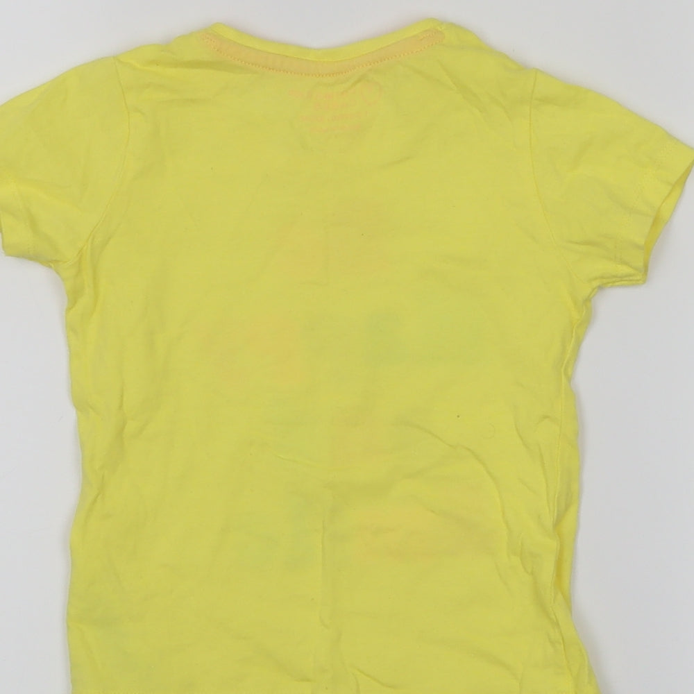 Primark Girls Yellow Basic T-Shirt Size 18-24 Months