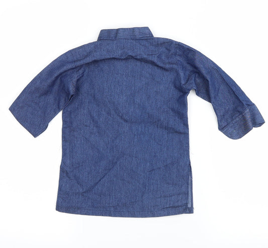 tonyland Girls Blue Basic Button-Up Size XS