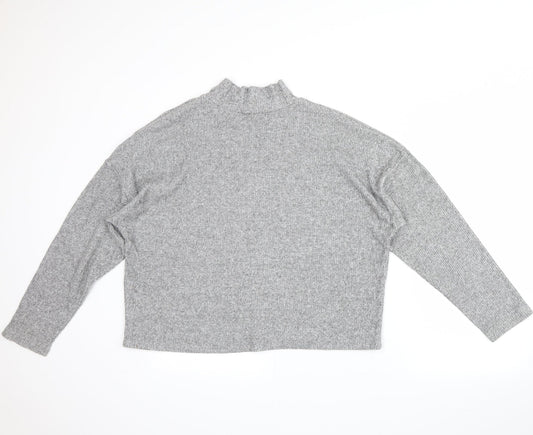 New Look Womens Grey Pullover Jumper Size L