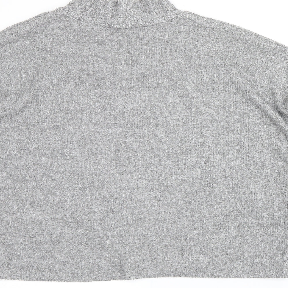 Brand and care label for New Look women’s grey jumper, size L