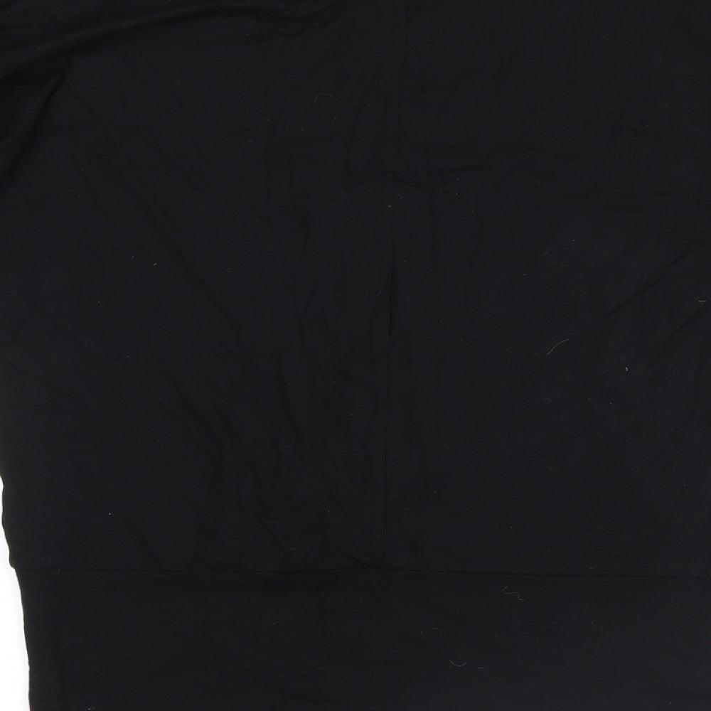 Lipsey Womens Black Floral Basic Blouse Size 8