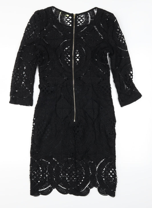 Love & Other things Womens Black Mini Size S - see through top