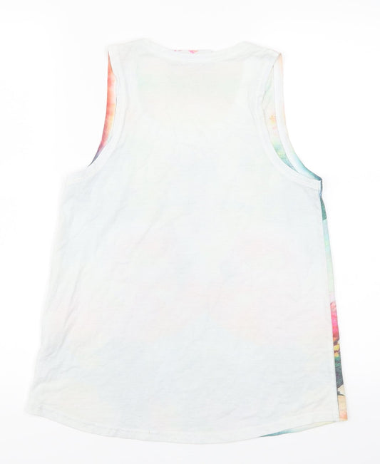Young Dimension Girls White Basic Tank Size 12-13 Years