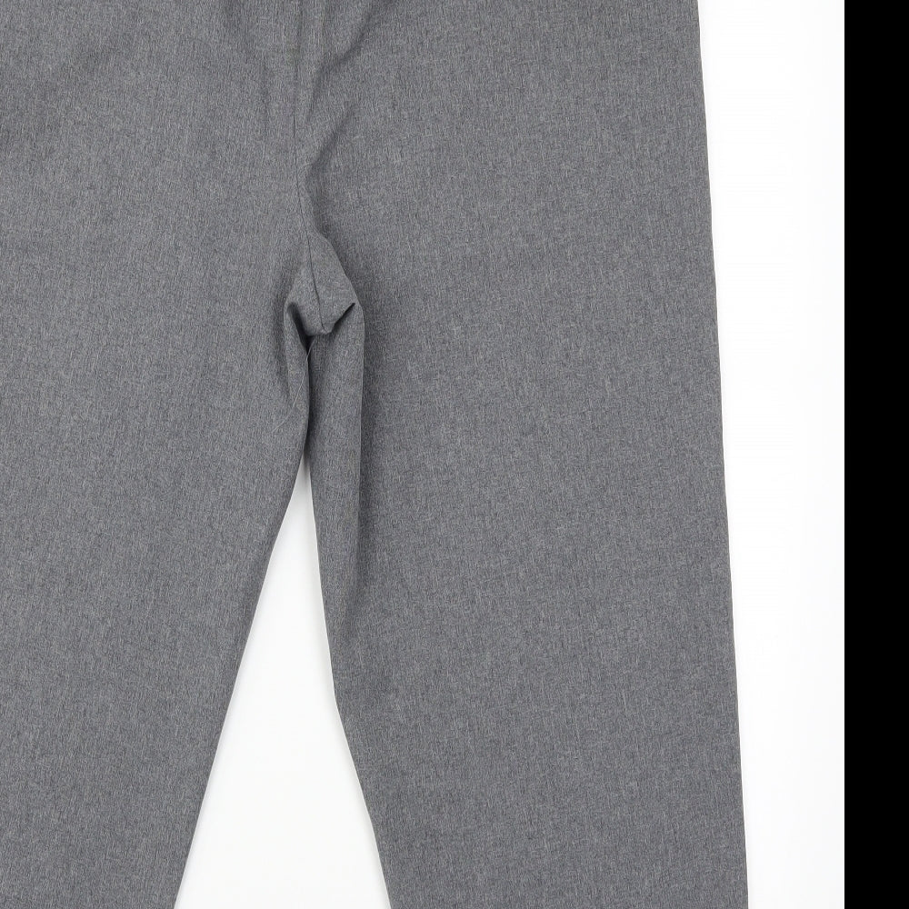 Brand and care label for Bonmarché women’s grey trousers, size UK 18, 24-inch leg