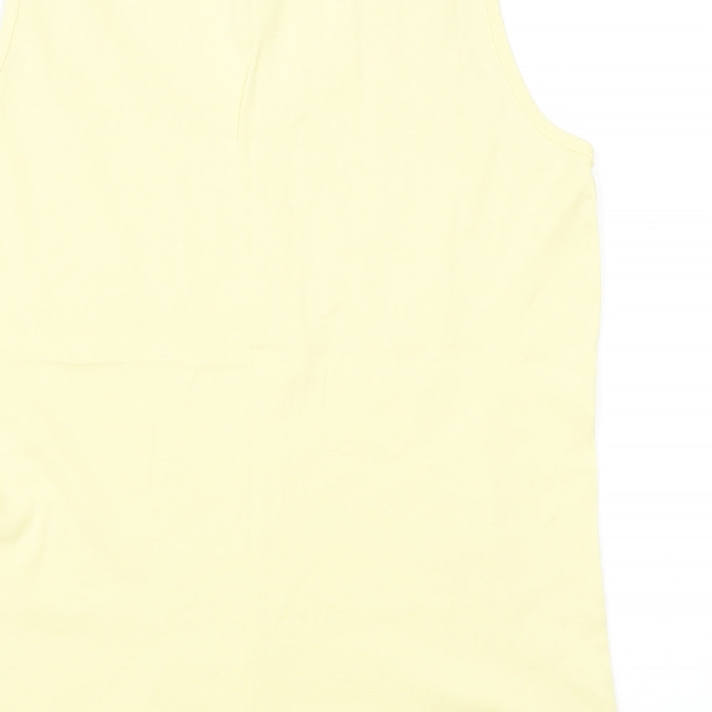 Bonmarché Womens Yellow Basic Tank Size 14