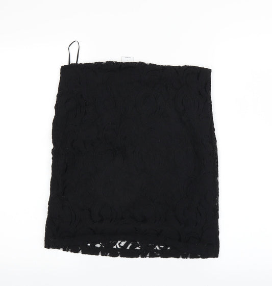 Items Womens Black A-Line Skirt Size L