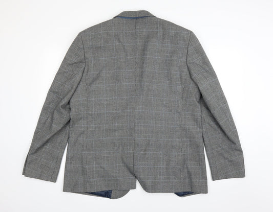 Cedar Wood State Mens Grey Jacket Suit Jacket Size 36