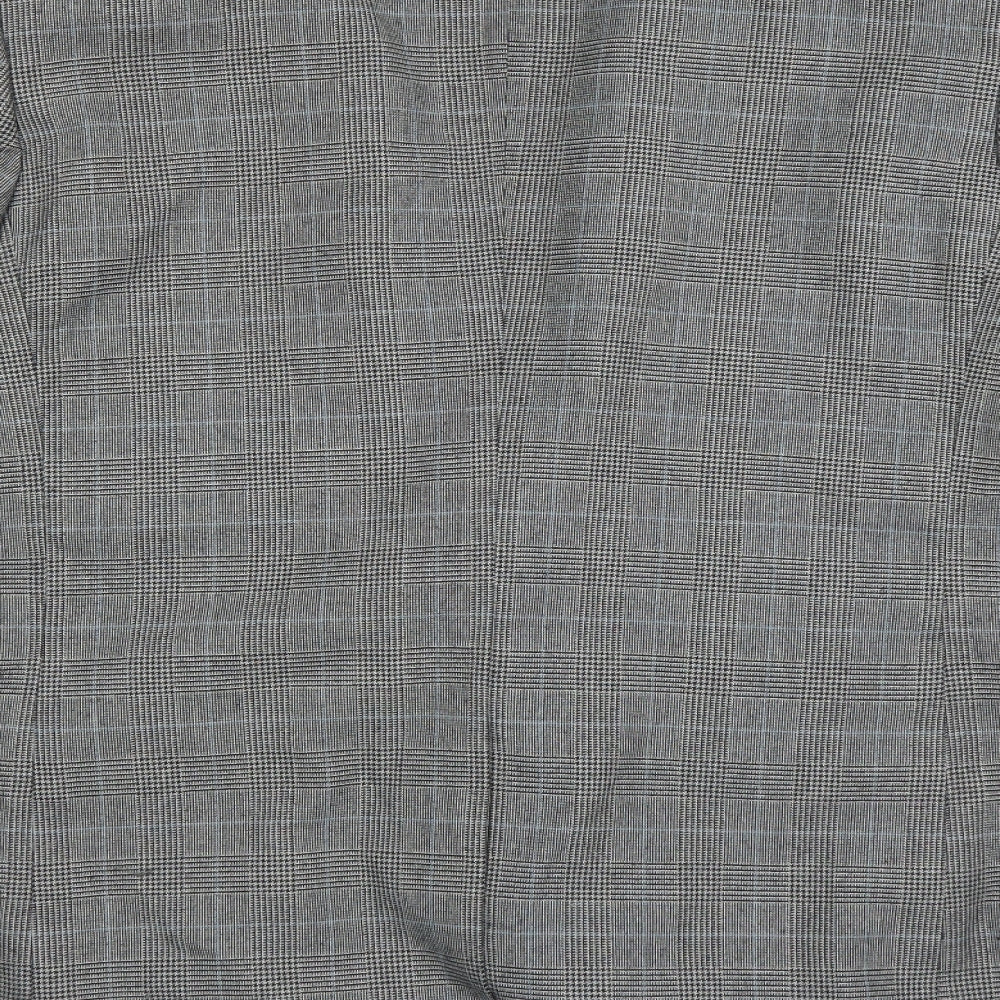 Brand and care label for Cedarwood State men’s grey jacket suit jacket, size 36