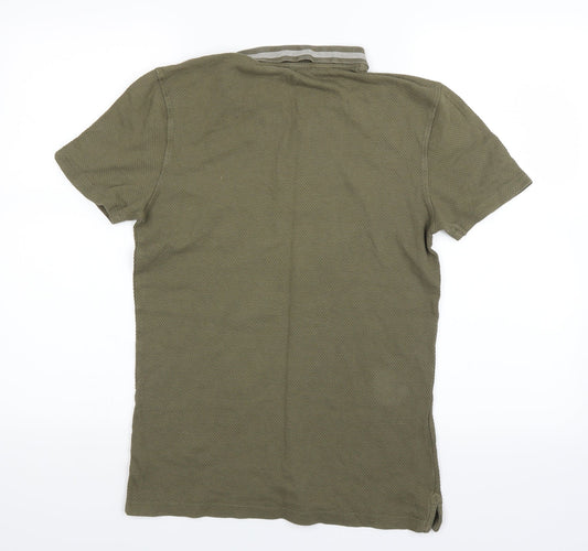 New Look Mens Green Polo Size M
