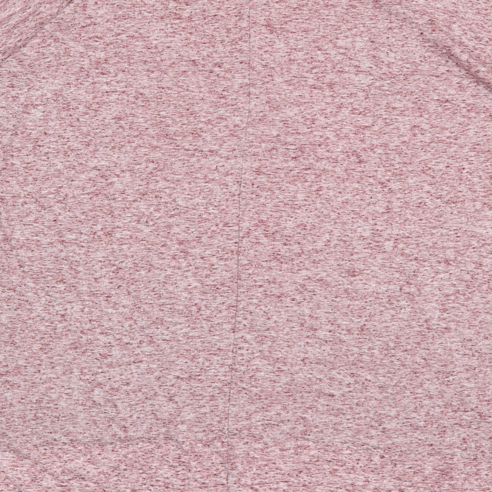 Brand and care label for Blonde + Blonde women’s pink basic t-shirt, size UK 8