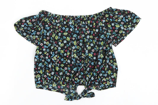 Newlook Girls Multicoloured Floral Basic Blouse Size 11 Years