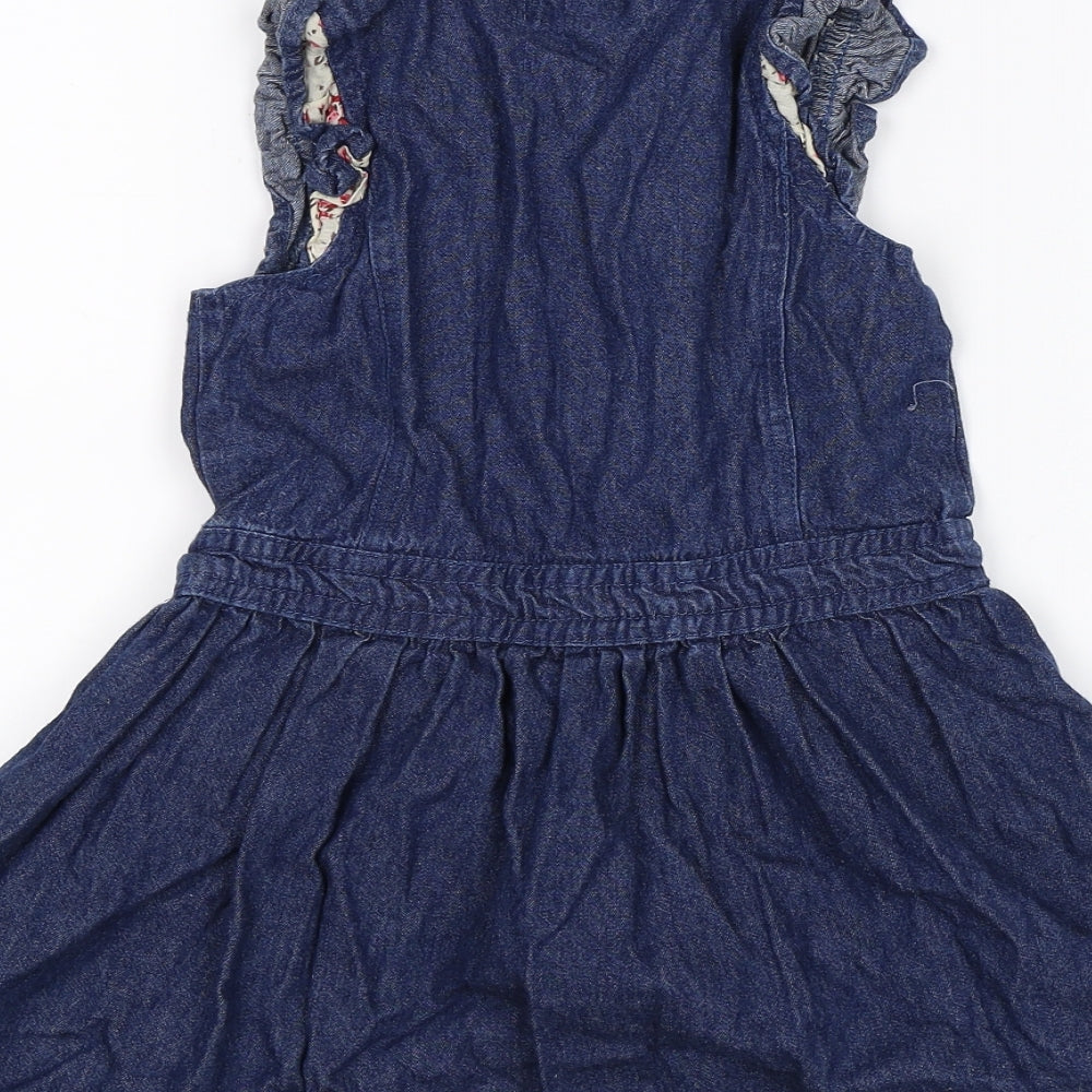 Girl2Girl Girls Blue Denim Shirt Dress Size 2-3 Years