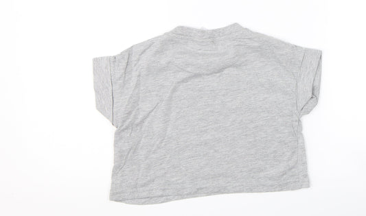 Primark Girls Grey Basic T-Shirt Size 8-9 Years - selfie