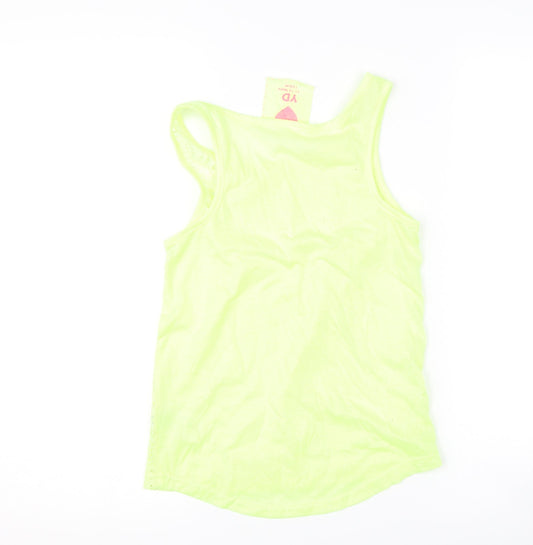 Young Dimension Girls Yellow Basic Tank Size 11-12 Years - neon