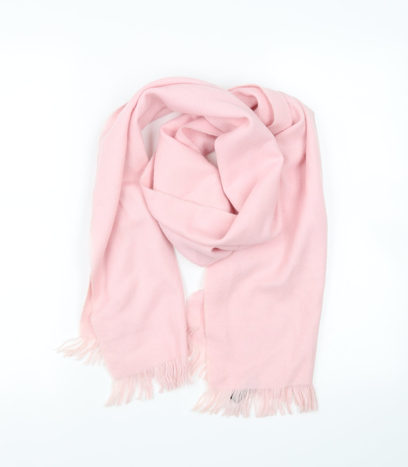 Front view of Preworn women’s pink scarf