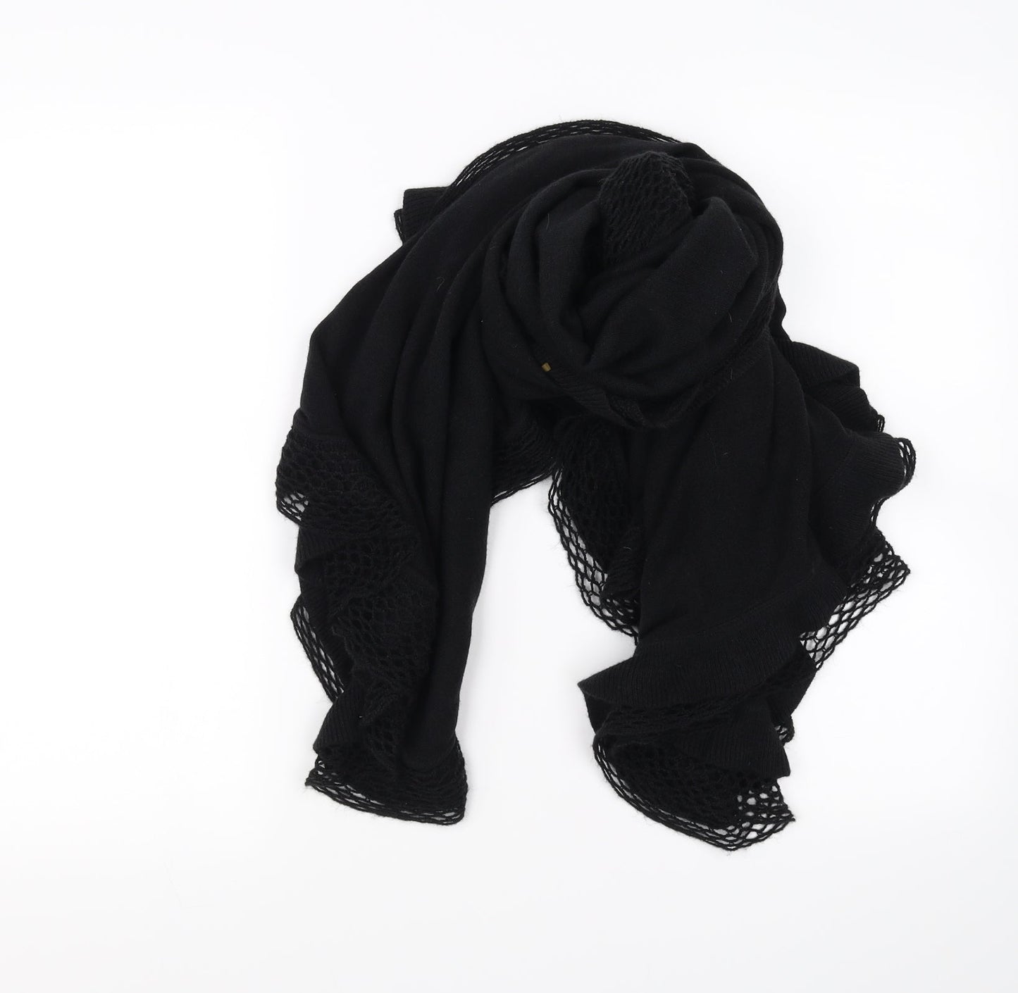 Preworn Unisex Black Scarf