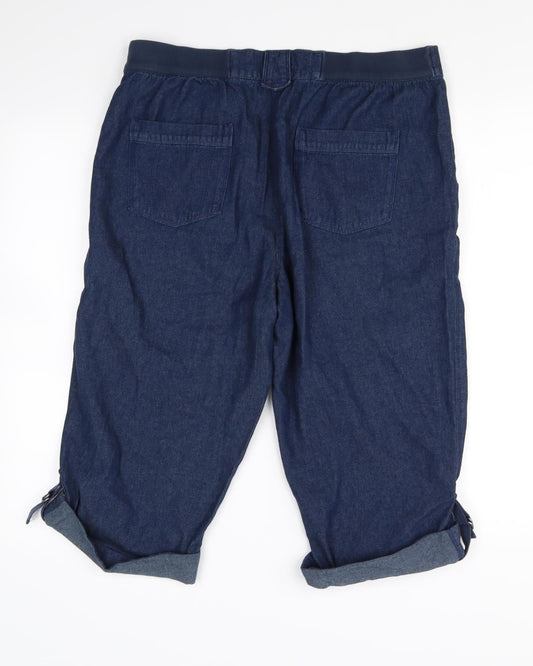 BHS Womens Blue Cropped Jeans Size 12 L20 in