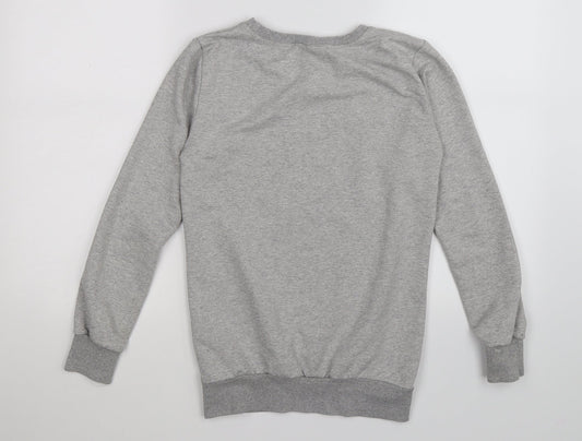 namso Womens Grey Jersey Pullover Sweatshirt Size XS - party hard